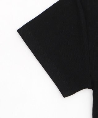 WEGO ドッキングオフショルデザインちびT ブラック