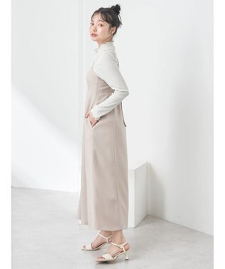 earth music&ecology ダブルストラップキャミワンピース Beige