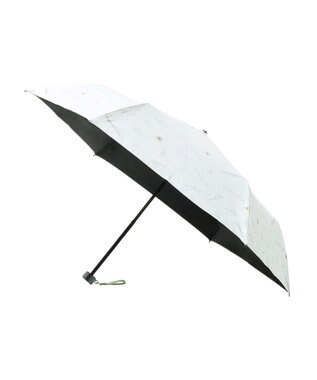 MOONBAT 【一級遮光/晴雨兼用】LANVIN en Bleu (ランバン オン ブルー) 折りたたみ日傘 ラインドローイング 遮光 遮熱 UV オフホワイト