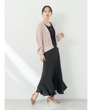 earth music&ecology レイヤリングニットタンクトップ Black