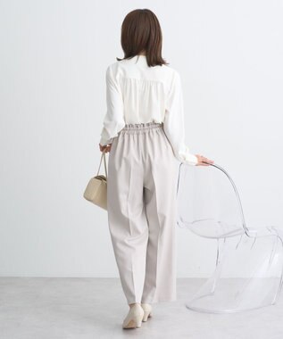 earth music&ecology 2WAYボウタイブラウス オフホワイト