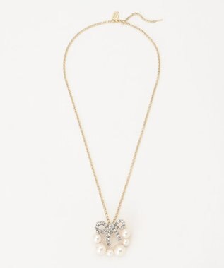 TOCCA 【2WAY】PROMISE PEARL RIBBON BROOCH NECKLACE ブローチ ネックレス ゴールド系