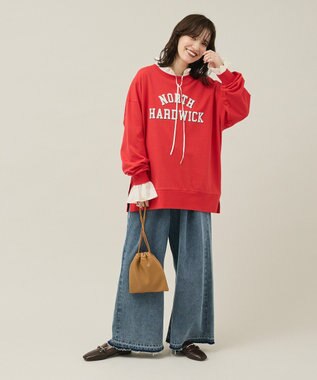 Green Parks タックワイドデニムパンツ Indigo