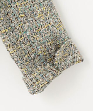 自由区 ラメノットファンシーツイード ジャケット ブルーグレー系