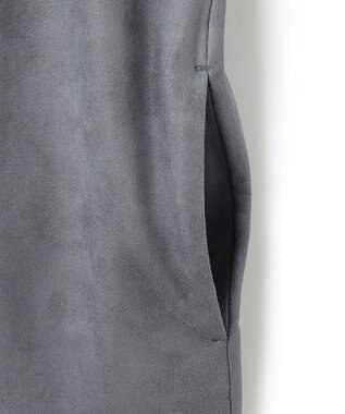 JOSEPH HOMME 新素材【ストレッチ/光沢感】レザーライクジャージー　カーディガン ライトグレー系