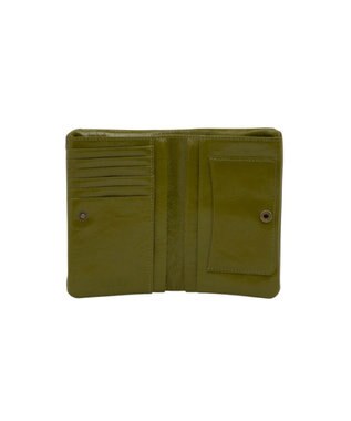 ANNA SUI マチルダ 口金二つ折り財布 カーキ