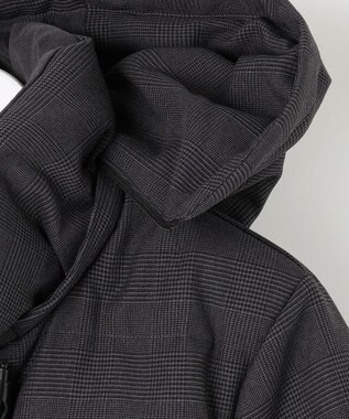 J.PRESS LADIES S 千鳥&グレンチェック ショート ダウン コート グレー系3