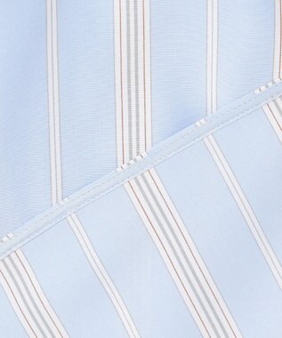 ICB 【WEB限定カラーあり・洗える】ラッフルデザインシャツ サックスブルーストライプ系［WEB限定］