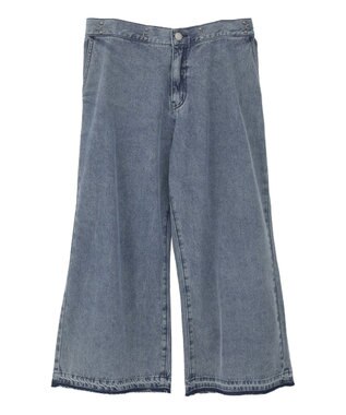 Green Parks タックワイドデニムパンツ Indigo