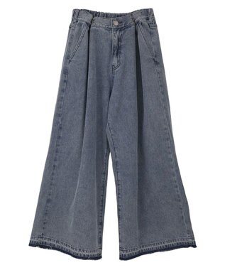 Green Parks タックワイドデニムパンツ Indigo