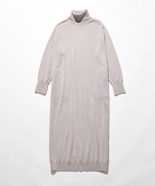 23区 S 【洗える】カシミヤブレンド タートルネック ニットワンピース ベージュ系