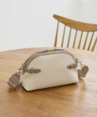 TOPKAPI 【Breath TOPKAPI】SCOTCH GRAIN スコッチグレイン ベルトデザイン ショルダーバッグ クリーム