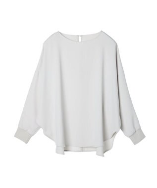 AMERICAN HOLIC イージーケアドルマンとろみブラウス Light Gray