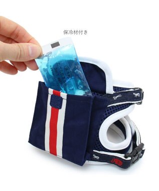 PET PARADISE J.PRESS ポケット付きハーネス ＳＳ~Ｓ 小型犬 紺(ネイビー・インディゴ)