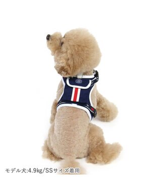 PET PARADISE J.PRESS ポケット付きハーネス ＳＳ~Ｓ 小型犬 紺(ネイビー・インディゴ)