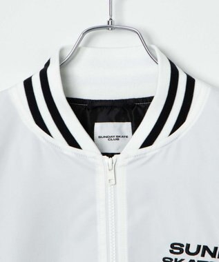 WEGO ZIPワッペンスタジャン ホワイト