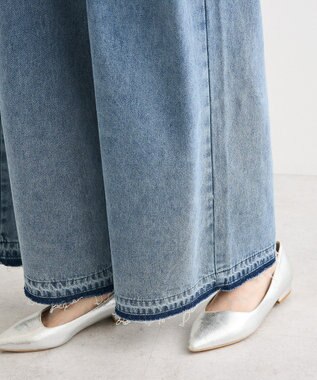 Green Parks タックワイドデニムパンツ Indigo