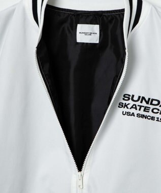 WEGO ZIPワッペンスタジャン ホワイト