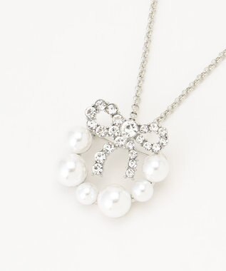 TOCCA 【2WAY】PROMISE PEARL RIBBON BROOCH NECKLACE ブローチ ネックレス シルバー系
