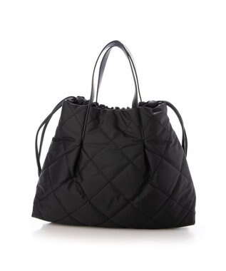 LA BAGAGERIE ドローストリング×キルト2WAYトート Sサイズ ブラック
