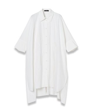 【洗える】ポプリン　シャツドレス