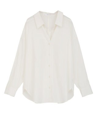 AMERICAN HOLIC 抜け衿スキッパーシャツ Off White