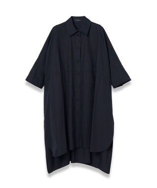 【洗える】ポプリン　シャツドレス