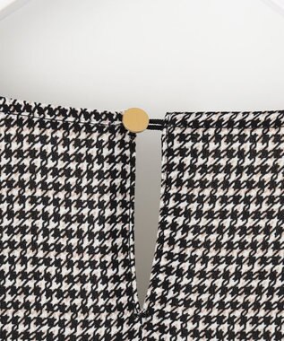 ANY SIS 【WEB限定】エニポカシリーズVネック ブラウス 千鳥