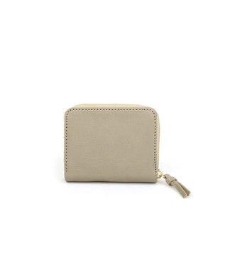 UNBILLION ペルケ perche / イタリアンレザー・ジャバラカードウォレット ライトグレー