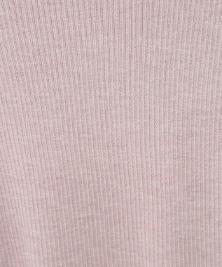 earth music&ecology レーシーハイネックリブプルオーバー Pink Beige