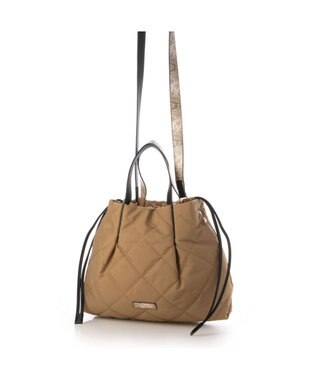 LA BAGAGERIE ドローストリング×キルト2WAYトート Sサイズ ベージュ