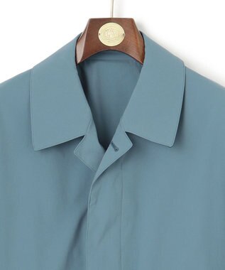J.PRESS MEN 【驚きの軽さ / オンオフ兼用】【ストレッチ性 / 撥水機能 / 手洗い可】テクニカルライトポプリン カーコート サックスブルー系