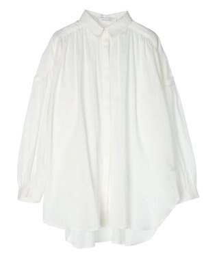 AMERICAN HOLIC カルゼギャザーシャツチュニック Off White