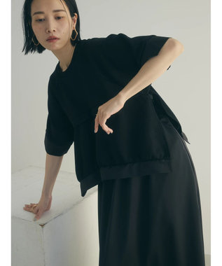 Green Parks armonia．カットレイヤードワンピース Black