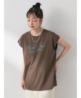 earth music&ecology ｂｅｔｔｅｒ　ｌａｔｅ　フレンチＴ Brown