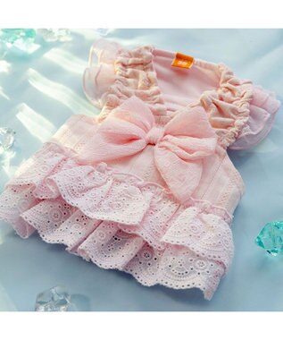 PET PARADISE ペットパラダイス レース ポットクールベスト 中型犬 大型犬 ピンク