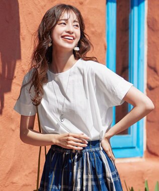 Tiaclasse 【洗える】バイオシルケットカットソープルオーバー オフホワイト