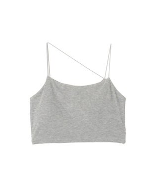 earth music&ecology カップ付ショート丈キャミソール Gray Mixture