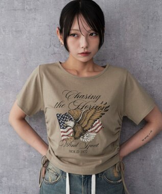 WEGO ヴィンテージライクドロストちびT ベージュ