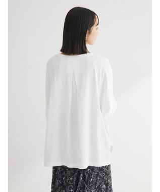 Green Parks 冷っとすずやか　ドルマンカット５分袖プルオーバー Off White