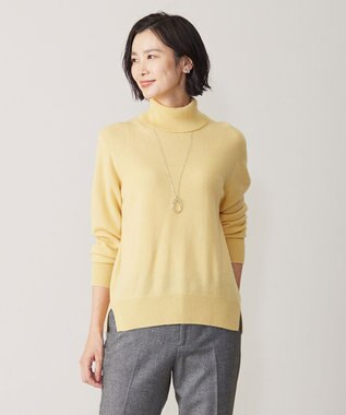 洗える】CASHMERE BLEND タートルネック ニット / J.PRESS LADIES L