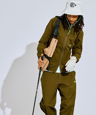 PW CIRCULUS 【撥水加工/ストレッチ】【MEN】2Way デタッチャブルブルゾン（長袖/半袖）  ゴルフ カーキ系