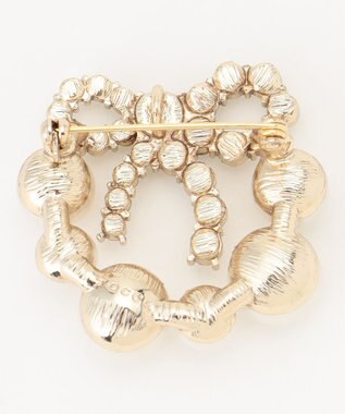 TOCCA 【2WAY】PROMISE PEARL RIBBON BROOCH NECKLACE ブローチ ネックレス ゴールド系