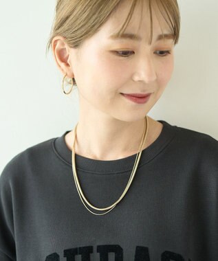 AMERICAN HOLIC ２連チェーンネックレス Gold