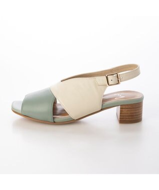 ing <ing>カバードデザインバックベルトサンダル グリーン