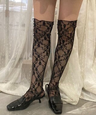 WEGO 総レースハイソックス