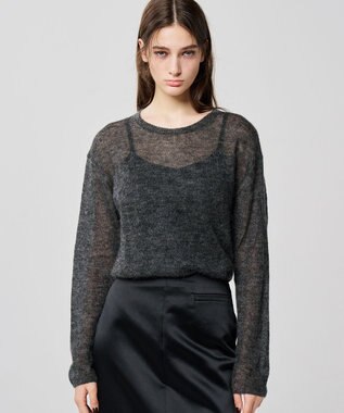 uncrave 【手洗い可】シルキーニット カップ付き キャミソール（uncrave WHITE） スレート