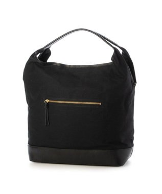 UNBILLION ペルケ perche / 姫路レザー×パラフィンキャンバス2wayトートL ブラック