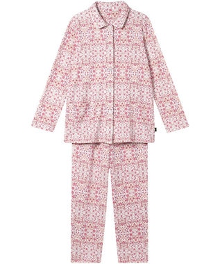 WACOAL ワコール_リラックス＆スリープ パジャマ 綿100%(本体) あったか 長袖 長ズボン ミントン レディース NDW459 /ワコール