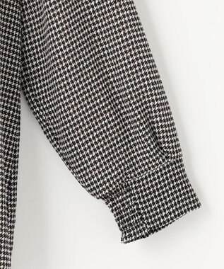 ANY SIS 【WEB限定】エニポカシリーズVネック ブラウス 千鳥